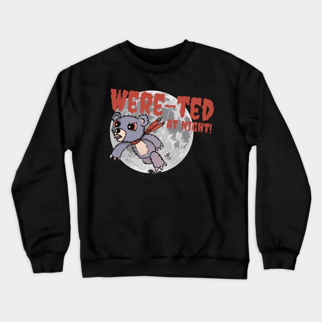 Were-Ted at Night! Crewneck Sweatshirt by Alt World Studios